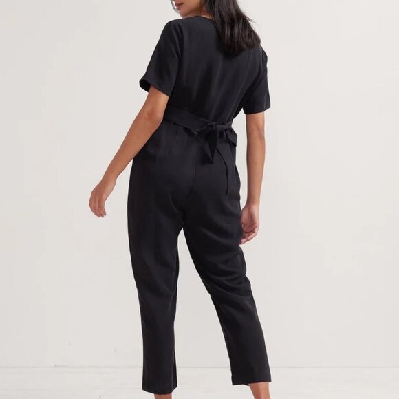 Hatch The Noelle Black Coverall Jumpsuit | size 2 - Picture 4 of 14